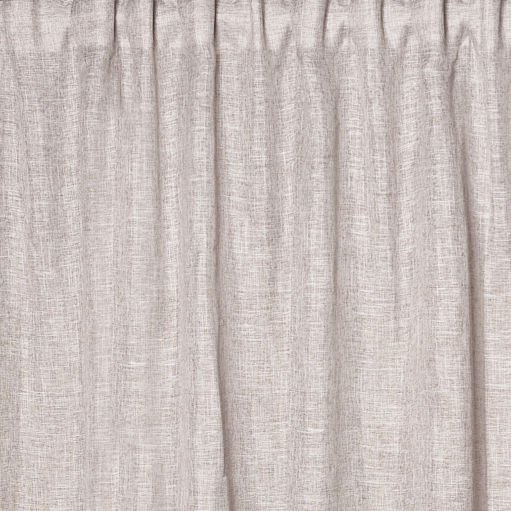 BROWN LINEN LOOK LINEN CURTAIN 200Χ290 WITH TAPE 