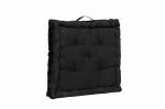 FLOOR CUSHION SOLID BLACK 45X45