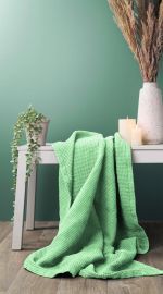 Waffle blanket mint