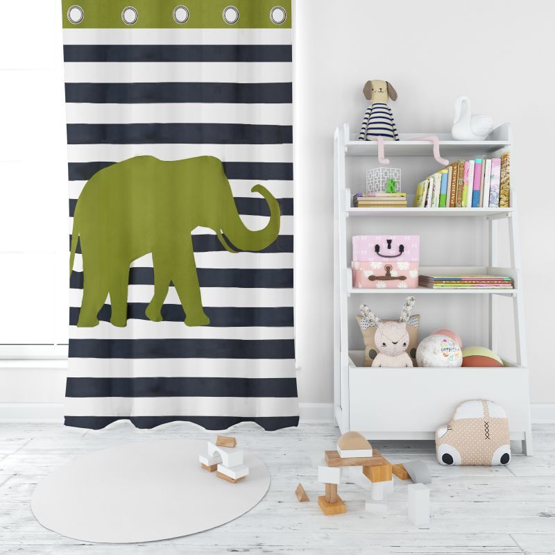 Φωτογραφία από CHILDREN CURTAIN ELEPHANT 150X250 WITH EYELETS