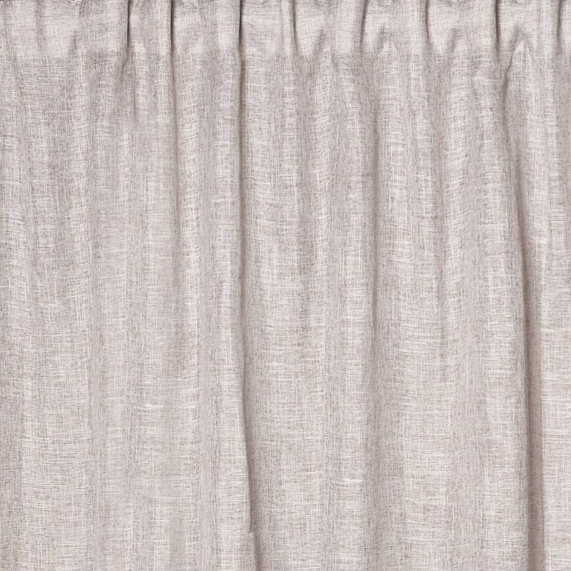 Φωτογραφία από BROWN LINEN LOOK LINEN CURTAIN 200Χ290 WITH TAPE 