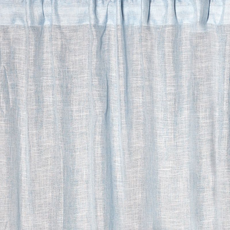 Φωτογραφία από BLUE LINEN LOOK SHEER CURTAIN 200Χ290 WITH TAPE 